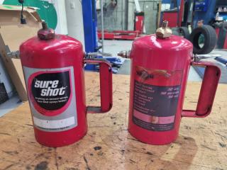 2x Sure Shot Reusable Soray Cans