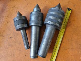 3x Lathe Live Centres