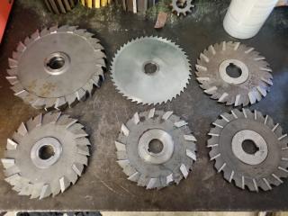 6 Milling Machine Blades 