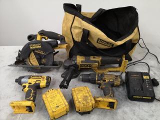 Stanley FatMax 18V Li-Ion Tool Set, Drill, Saw, Grinder, Impact Driver