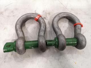 2x 8.5 Ton Bow Shackles