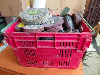 Box of Pedestal grinder flap disks 