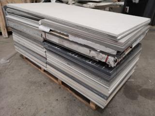 90+ Assorted Lot of Large Size Floor Tiles, all Mixed Colours