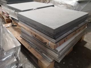 55+ Assorted Lot of 600x600mm Floor Tiles, all Mixed Colours & Materials