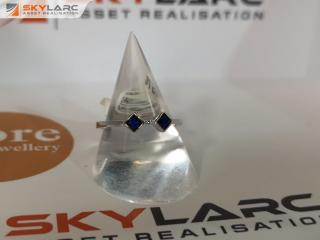 Double Princess Cut Stack Ring | Sapphire Blue | MJJ for ORE