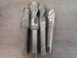 4x Assorted Morse Taper Drill Bits