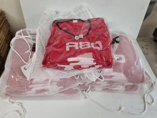 75x R80 Numbered Red Team Bibs, Size L