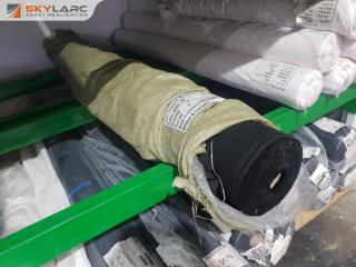 79 Metre Roll of Black Polyester Fabric