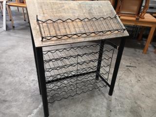 63-Bottle Capacity Wine Rack