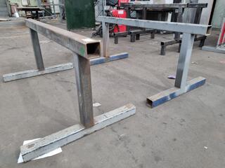 Pair of Heavy Steel Sawhorses