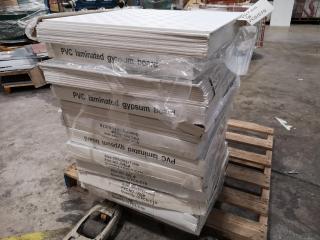 595x595mm PVC Laminated Gypsum Board Ceiling / Wall Panels