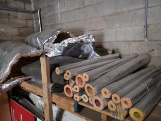 Assorted Comnercial Insulation Tubing, Blankets, Rubber Matting