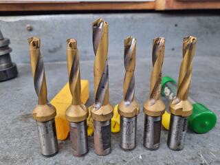 6x Sandvik Coromant Indexable Tipped Drills