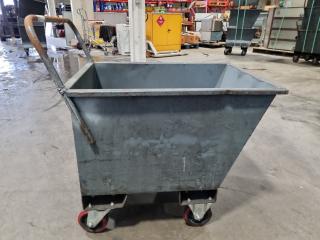 Heavy Duty Steel Scrap Material Bin Trolley