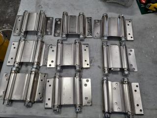 9x Double Action Hinges