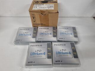 Fujifilm LTO Ultrium 4th Gen 800Gb Data Cartidges, 5x Units, New