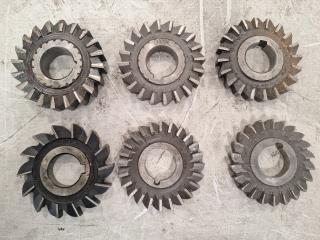 6 x Milling Cutters