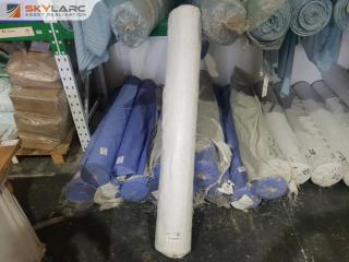 New Roll of Snowflake Synthetic Fabric