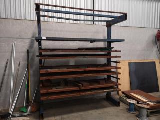 Heavy Steel Material Storage Rack Unit