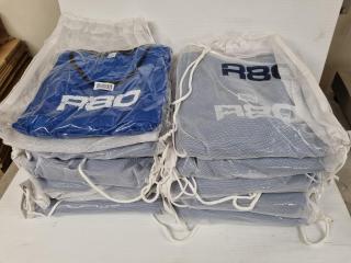 100x R80 Blue Mesh Training Bibs, Size L