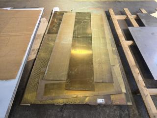 Brass Sheet Metal Offcuts Mixed Sizes