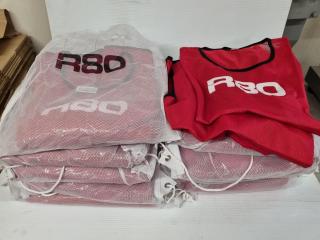 100x R80 Red Mesh Training Bibs, Size XL