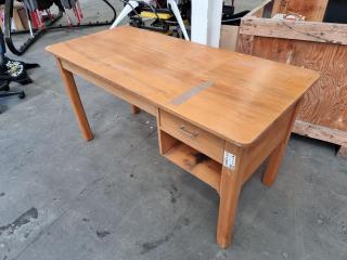 Vintage Wood Office Desk