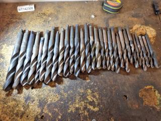 Large Lot of Taper Shank Drills 