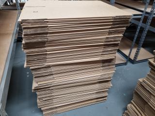 110x No.2 Corrugated Cardboard Boxes, 255x255x385mm