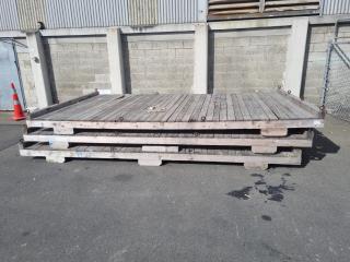 3 x Large Wooden Platforms 