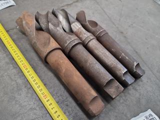 4 Large Morse Taper Drills