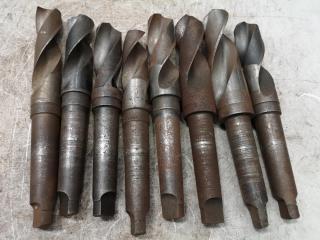 8x Mill Drills w/ Morse Taper Shanks