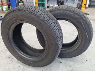 2x Maxxis MA-579 Tyres, Size 215/65R15C, Used
