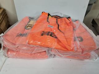 44x R80 Reversible Orange/Yellow Training Bibs, Size XXXL
