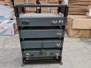 Rack w/ Custom Built Unmanned Flight Control Units