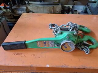 1.5-Ton Ratchet Lever Chain Block by Pacific Hoists