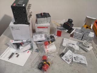 Assorted ABB & Eaton Branded Industrial Switches, Buttons, Components