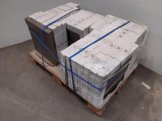 156 x Smoothed Dark Brown Porcelain Tiles(31.59m²)