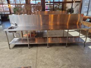 Very Large Stainless Bench 
