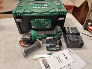 Hikoki 36V Cordless 125mm Disk Grinder w/ Accessories