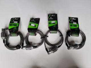 4x Syncros Combination Cable Locks