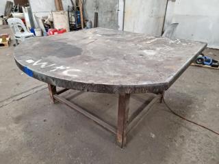 Heavy Duty Steel Workshop Table