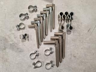 Woodscrew Gate Gudgeon and Gate Lugs