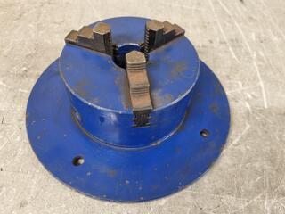 155mm 3-Jaw Lathe Chuck on 275mm Mounting Disk