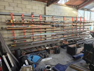 Steel Rack and Contents 
