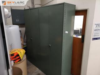 Large 4-Door Steel Storage Cabinet for Office or Workshop