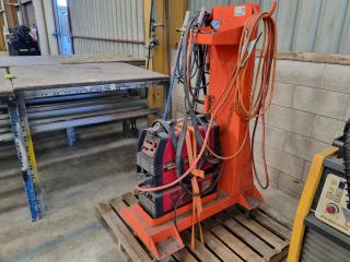 Lincoln Electric Invertec V270-T Pulse Welder w/ Cooler & Steel Trolley