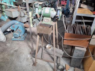 Abbott & Ashby Bench Grinder w/ Stand