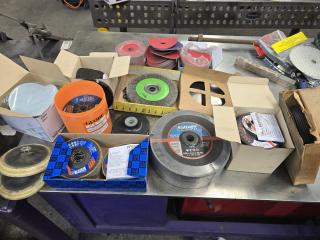 Large Lot of Grinder Discs and Sanding Pads