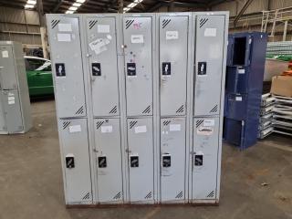 10x Door Personnel Locker Unit by W.H. Harris